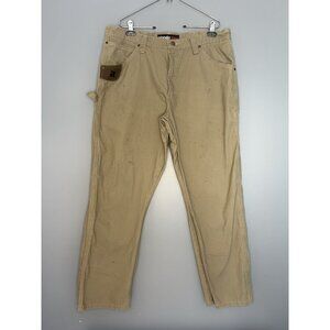 Wrangler Riggs Workwear Carpenter Pants Mens 38 Size 38x32 Relaxed Fit Ripstop